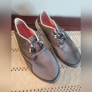 Columbia Charcoal and Red Men's Boat Shoes PFG Size 10W